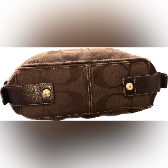 Coach Brown and Black Signature Bag - Picture 6 of 12